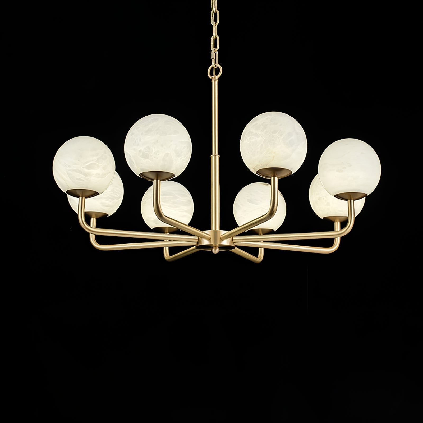 Erich Alabaster Elegance Globe Chandeliers - Image 20