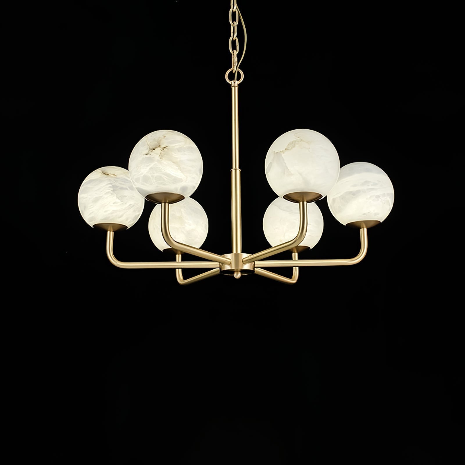 Erich Alabaster Elegance Globe Chandeliers - Image 6