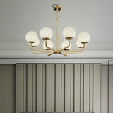 Erich Alabaster Elegance Globe Chandeliers - Image 8