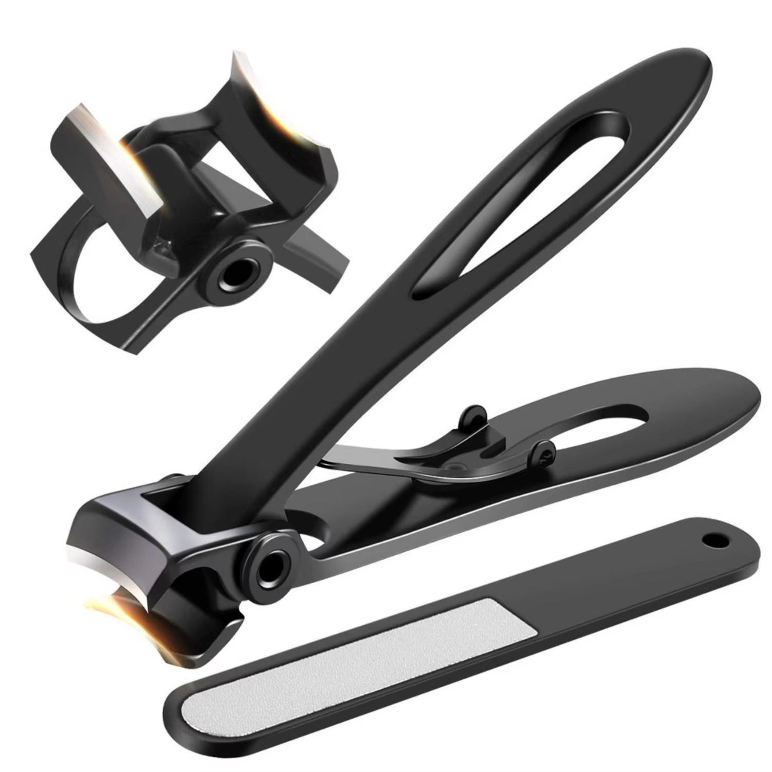 Extra Large Stainless Steel Nail Clippers For Thick Toenails Heavy Duty Wide Jaw - Image 5