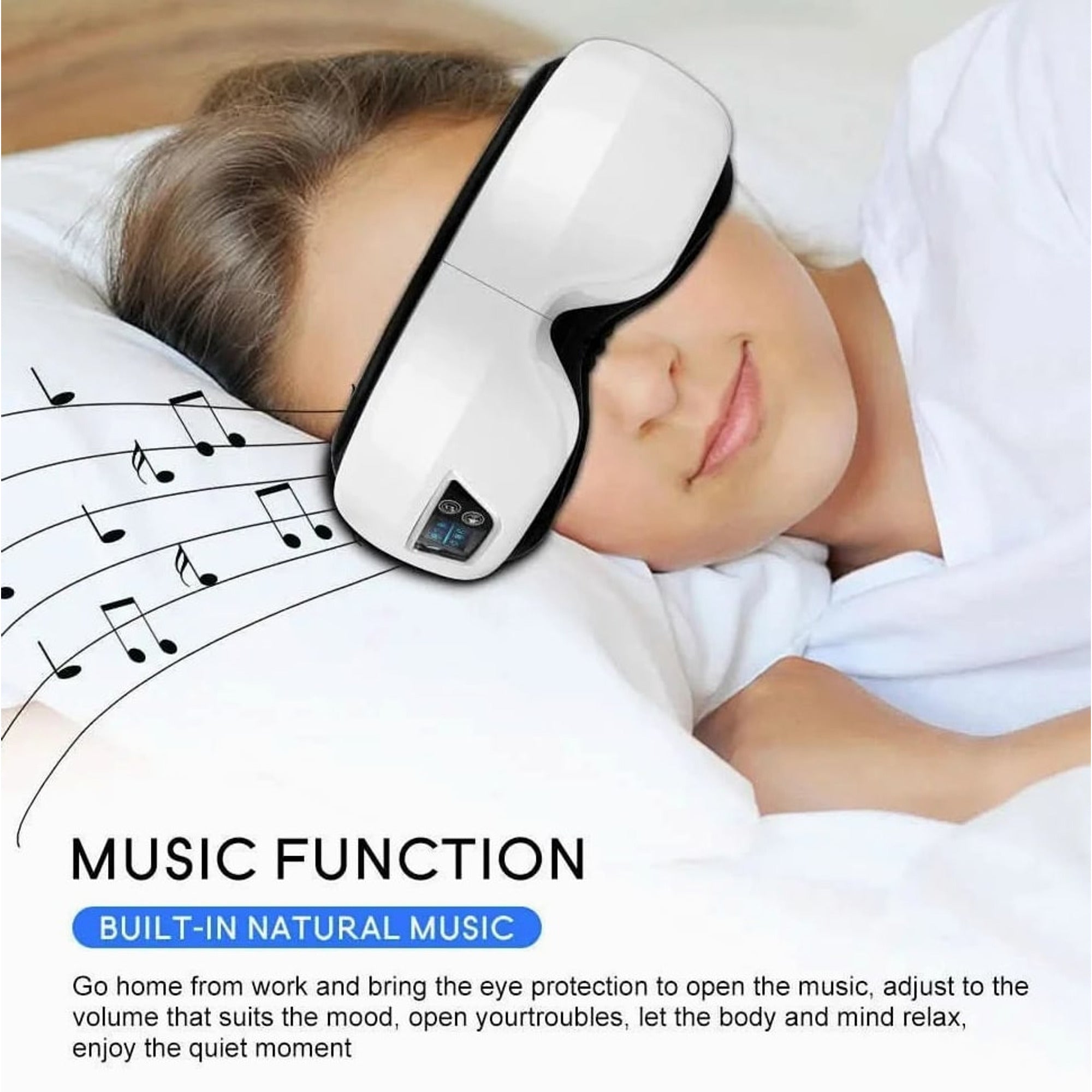 Eyeglow Smart 6D Eye Massager With Heat Air Pressure Vibration And Bluetooth Music - Image 8