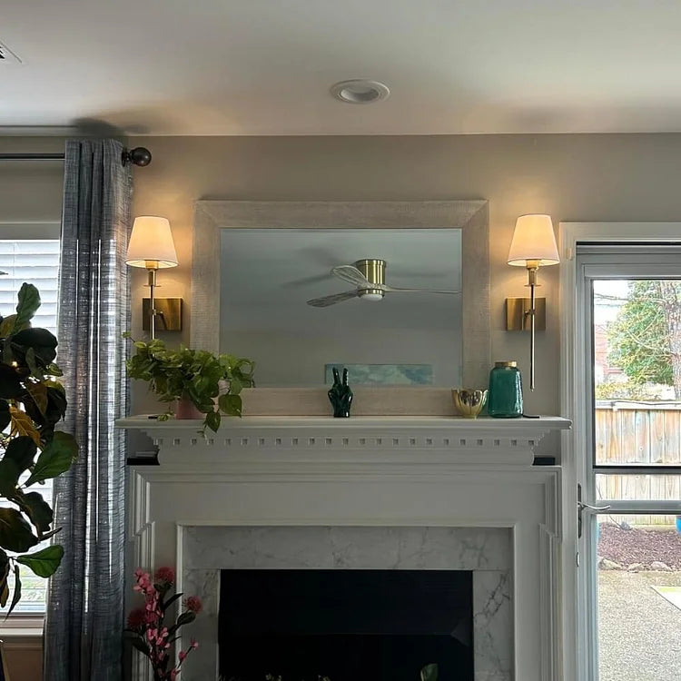 Modern Fabric Wall Sconce 1-Light Lasson Living
