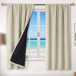 Fabric Rod Pocket Thermal Insulating Curtain Single Panel - Image 1