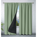Fabric Rod Pocket Thermal Insulating Curtain Single Panel - Image 4