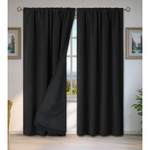 Fabric Rod Pocket Thermal Insulating Curtain Single Panel - Image 5