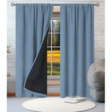 Fabric Rod Pocket Thermal Insulating Curtain Single Panel - Image 8