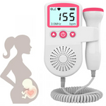 Fetal Doppler Monitor For Home Use With Backlit LCD Display Built-In Speaker And High-Sensitivity 3 MHz Handheld Probe - Image 1