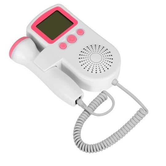 Fetal Doppler Monitor For Home Use With Backlit LCD Display Built-In Speaker And High-Sensitivity 3 MHz Handheld Probe - Image 2