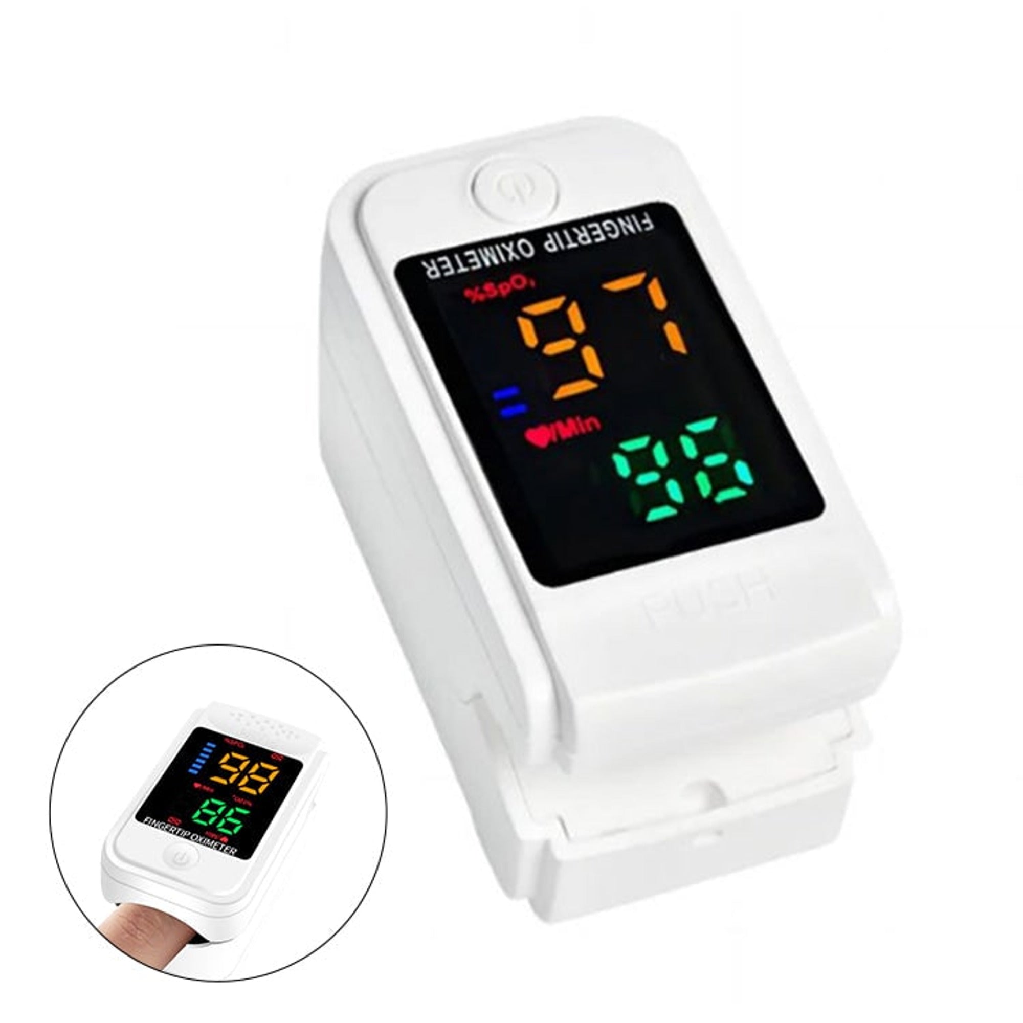 Fingertip Pulse Oximeter Portable Wellness Monitor For Quick Insight Into Oxygen Levels & Heart Activity With Fast Readings And Large Display - Image 6