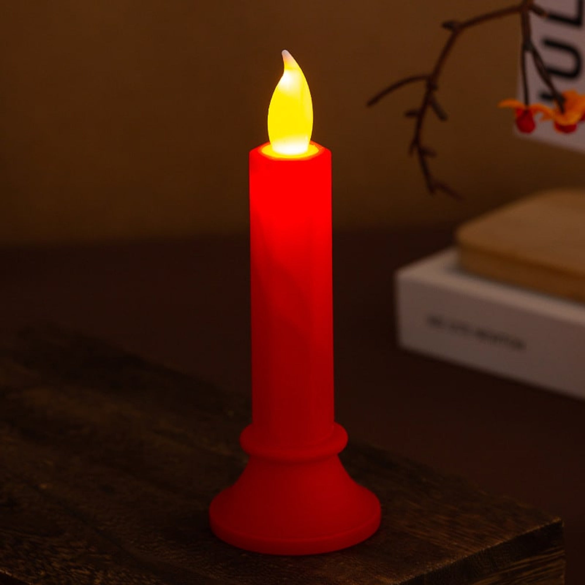 Flameless Electronic Candle Halloween Table Decorations With LED Light - Image 5