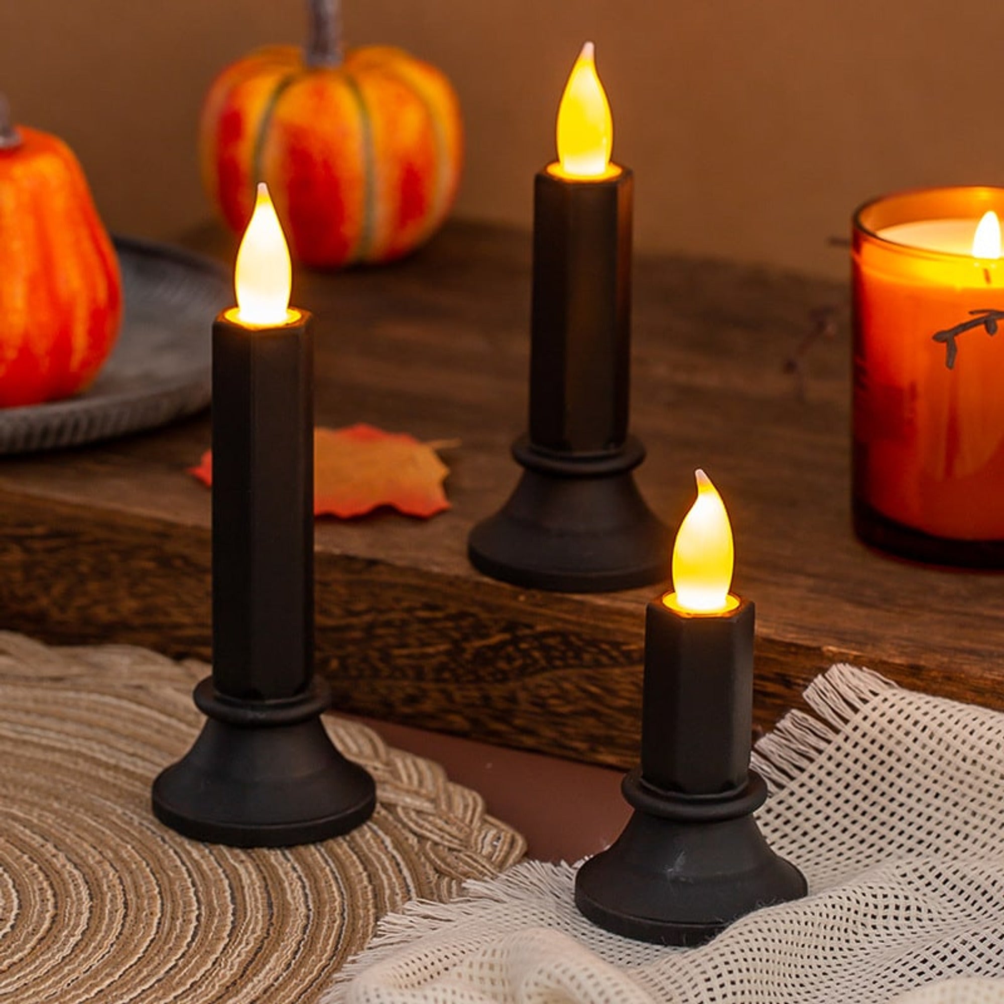 Flameless Electronic Candle Halloween Table Decorations With LED Light - Image 2