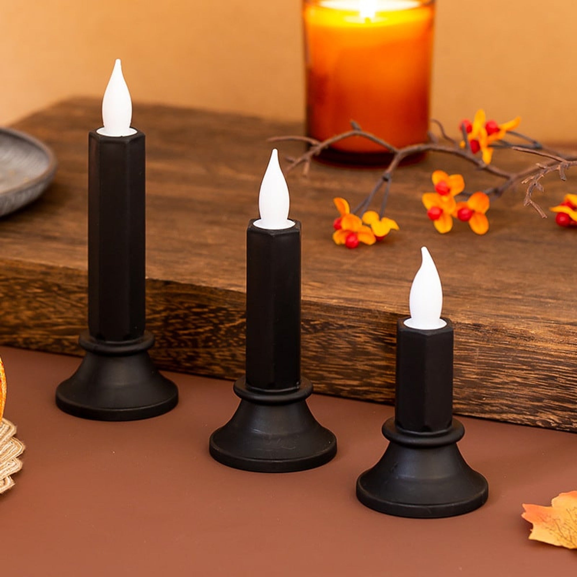 Flameless Electronic Candle Halloween Table Decorations With LED Light - Image 11