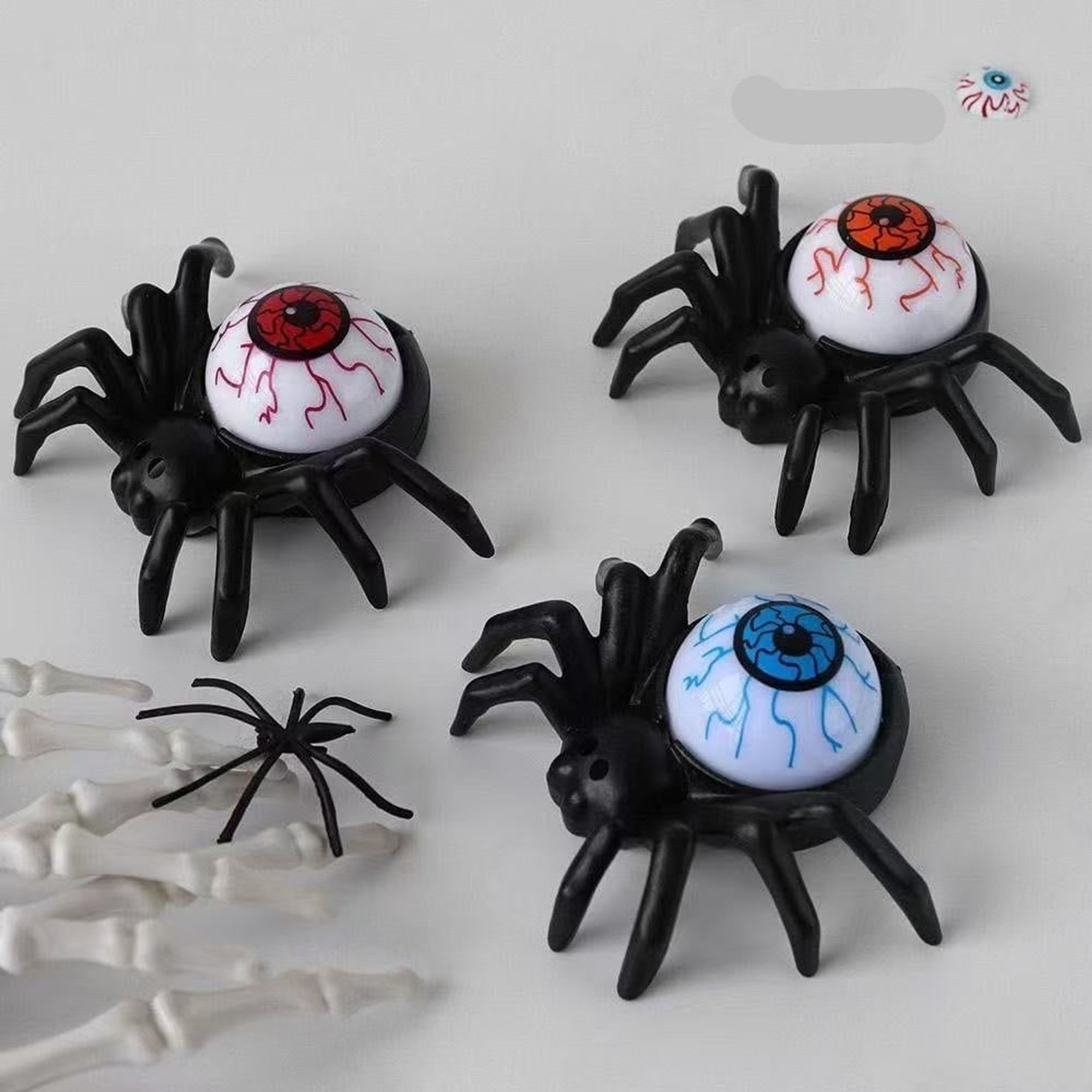 Flameless LED Battery Operated Halloween Candlelight With Spider Decoration - Image 9