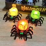 Flameless LED Battery Operated Halloween Candlelight With Spider Decoration - Image 5