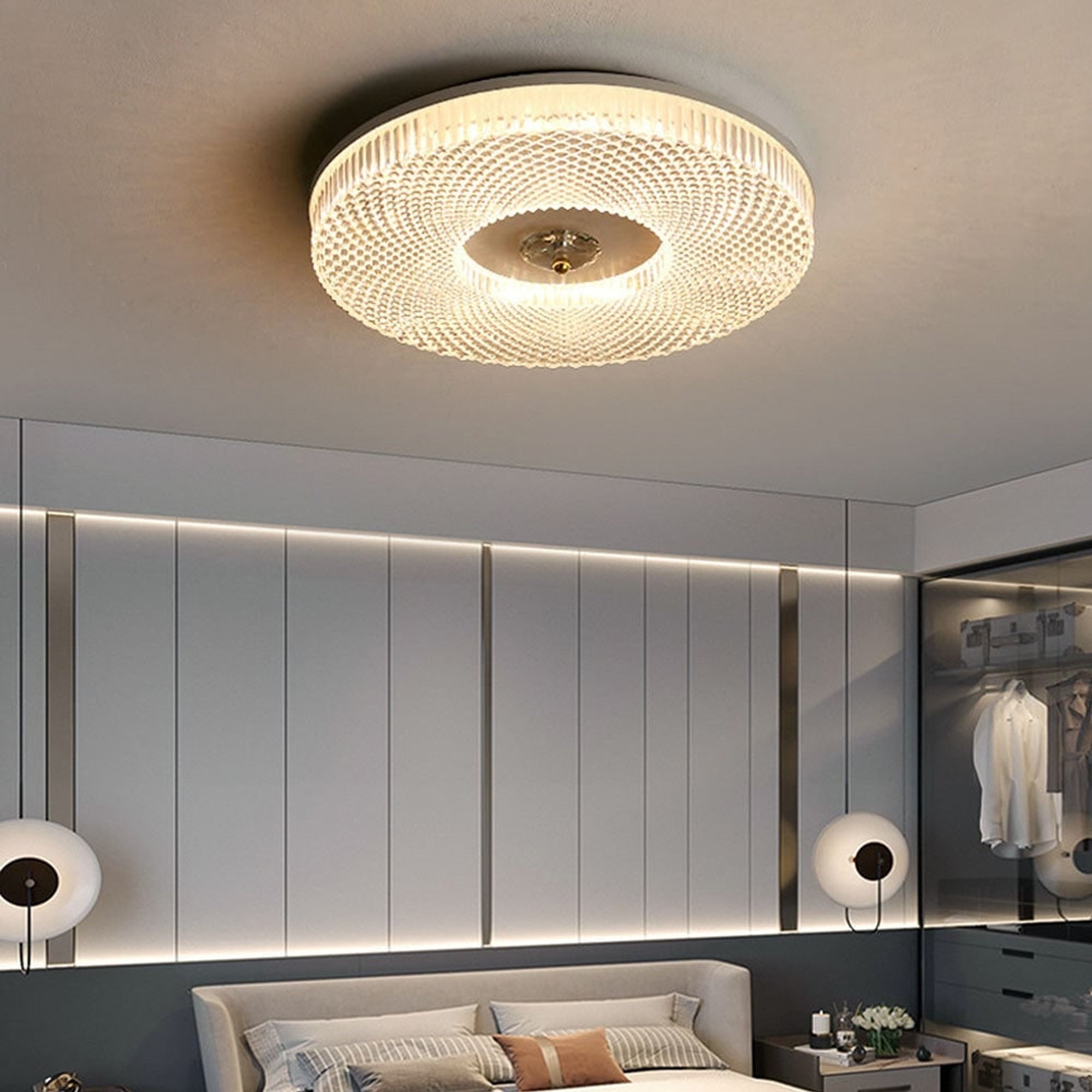 Flat LED Ceiling Light With Flush Mount And Acrylic Diffuser - Image 2