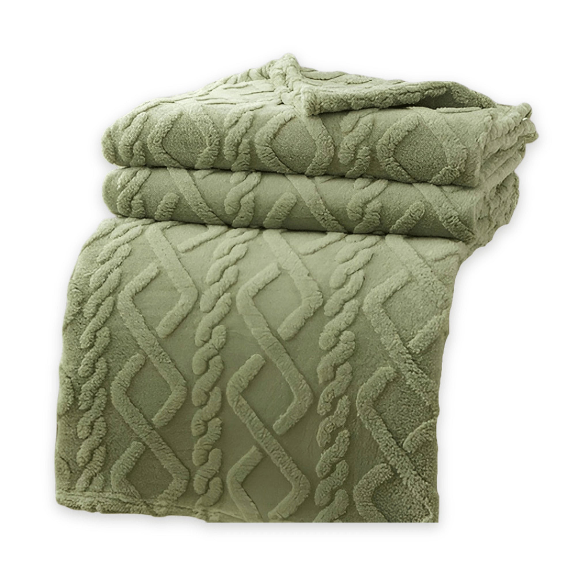 Fleece Blanket With Modern Geometric Pattern For Cosy Comfort - Image 6
