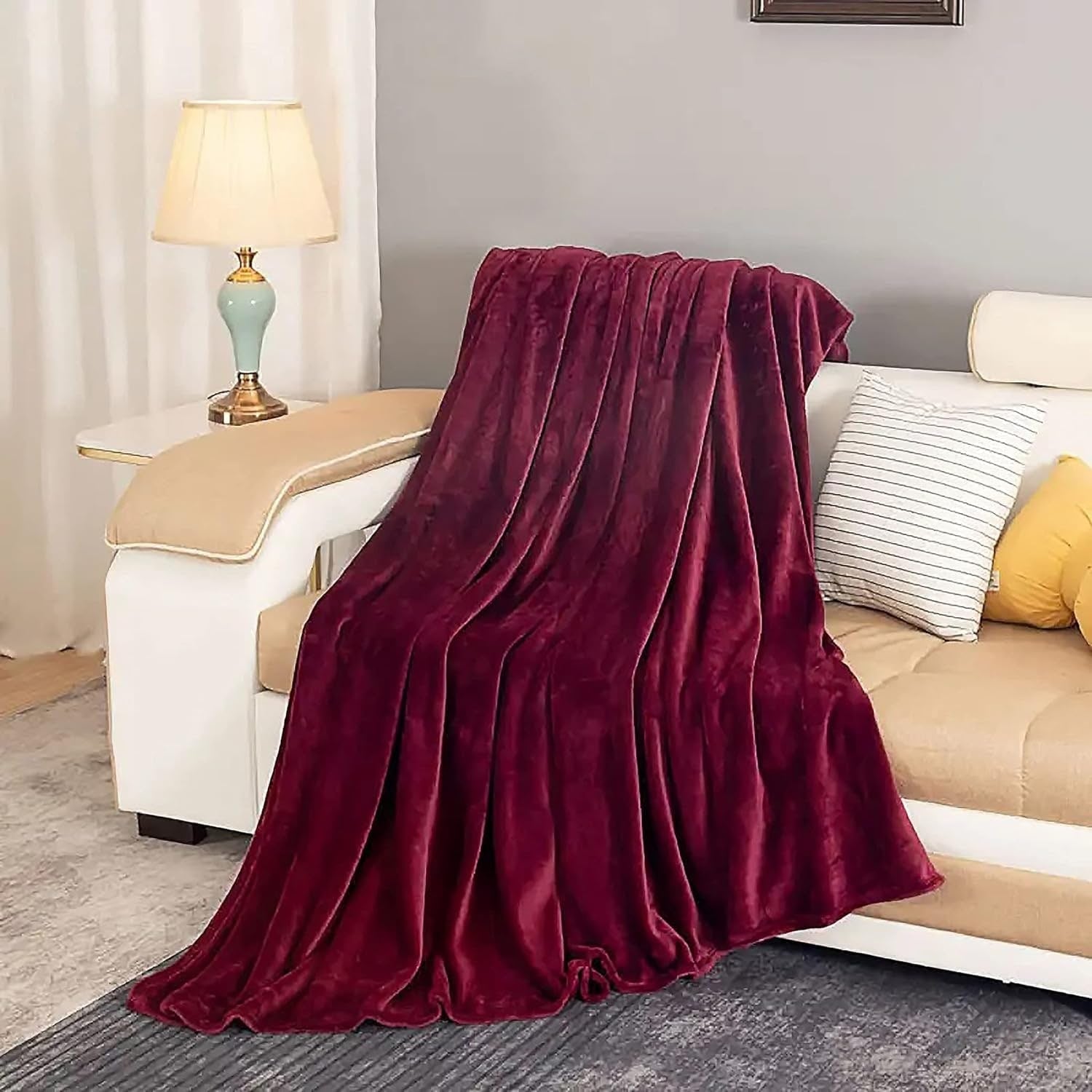 Fleece Throw Blanket Plush Cozy Reversible - Image 10