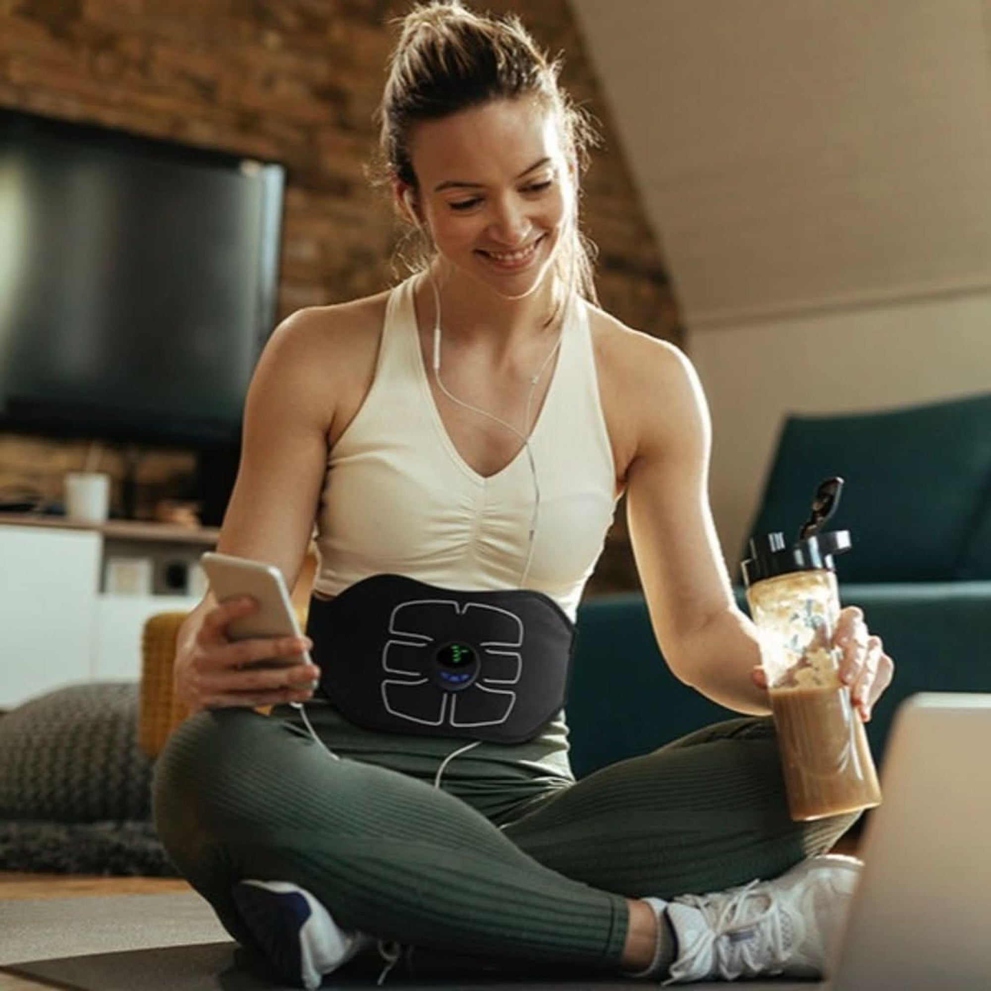 Flextone Sculpt Ems Ab Trainer For Effective Core Strengthening At Home - Image 2