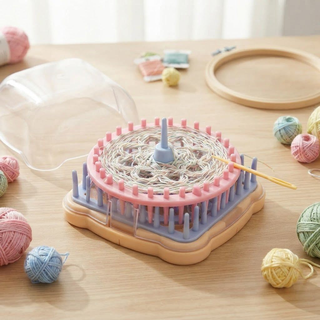 Flower Knitting Loom Set For Diy Weaving And Crochet Projects - Image 1