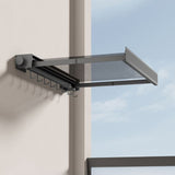 Foldable Drying Rack With Large Capacity Wall Mounted Retractable Design For Space Saving Laundry Drying Includes Mesh Surface And Hanging Hooks - Image 6