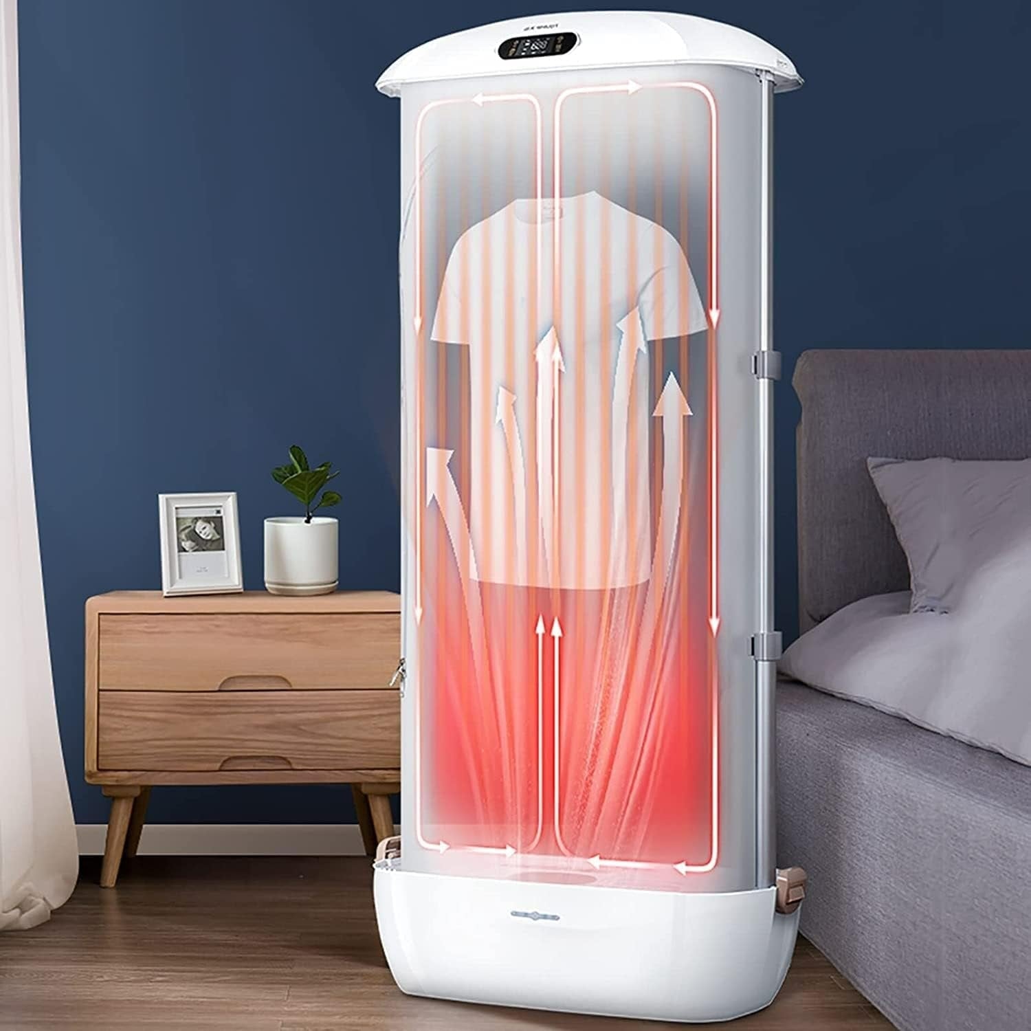 Foldable Electric Clothes Dryer With Heated Airer And UV Sterilization Fast Wrinkle Removal - Image 1