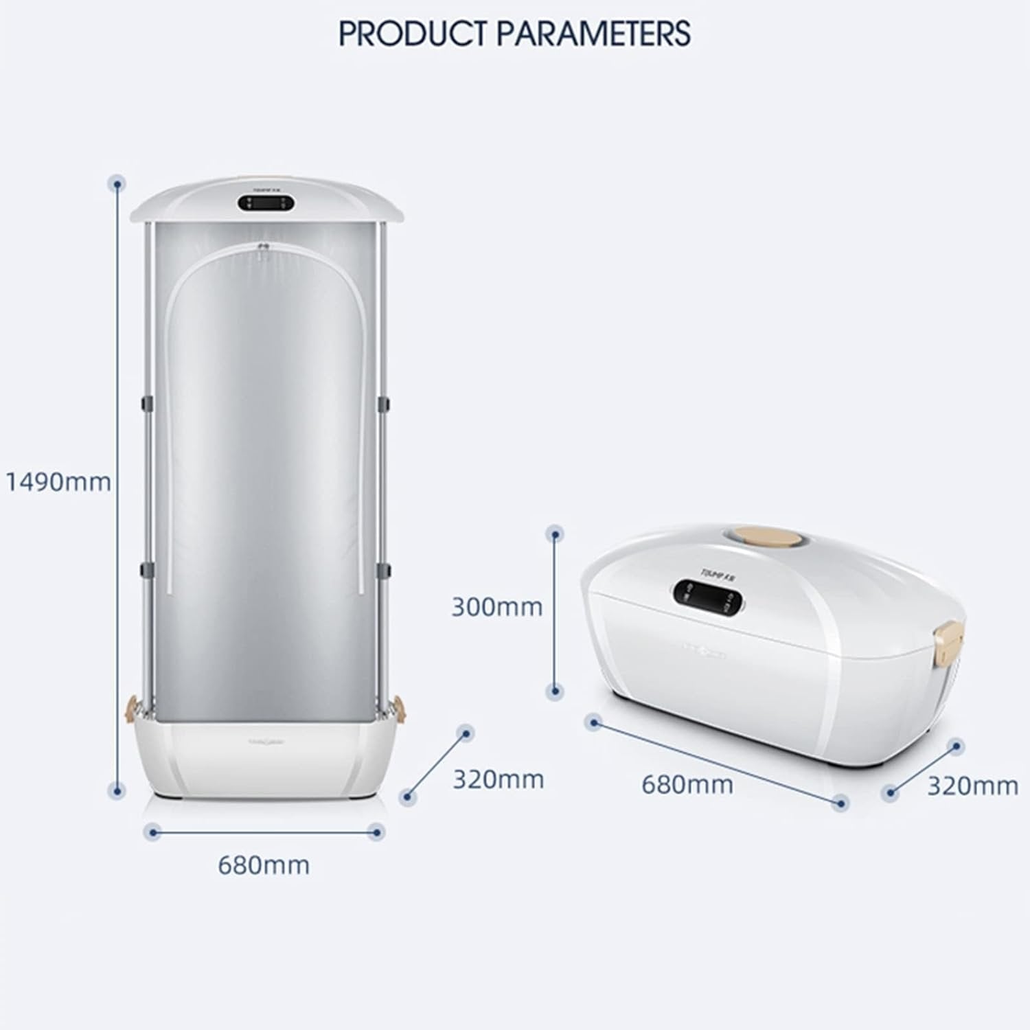 Foldable Electric Clothes Dryer With Heated Airer And UV Sterilization Fast Wrinkle Removal - Image 4