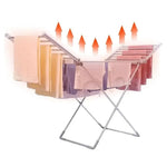 Foldable Electric Clothes Drying Rack With Heated Bars Energy Efficient Indoor Airer - Image 1
