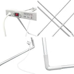 Foldable Electric Clothes Drying Rack With Heated Bars Energy Efficient Indoor Airer - Image 2