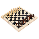Folding Chess Board With Solid Wood Pieces And Magnetic Closure - Image 3