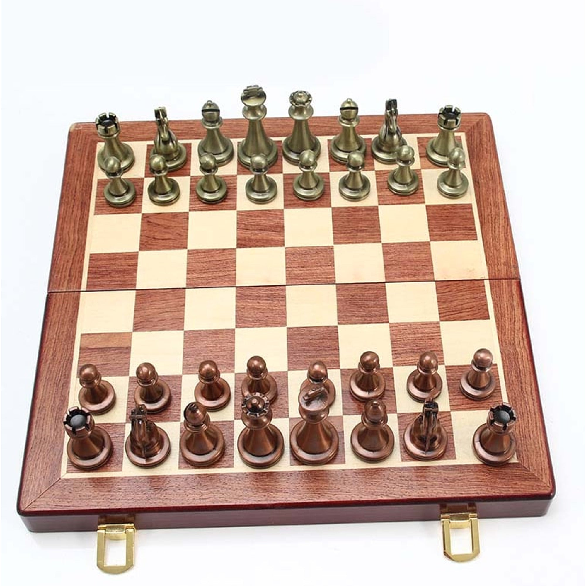 Folding Chess Set With Metal Alloy Pieces European Competitive Educational Toy - Image 6