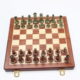 Folding Chess Set With Metal Alloy Pieces European Competitive Educational Toy - Image 2