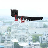 Folding Clothes Drying Rack Wall Mounted With Suction Cup Fixation Par Ventouse In Black And Silver Aluminum - Image 3
