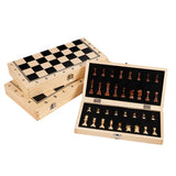 Folding Magnetic Wooden Chess Set - Image 2