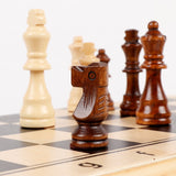 Folding Magnetic Wooden Chess Set - Image 3