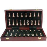 Folding Wooden Chess Set With Large Pieces In Gift Box - Image 2