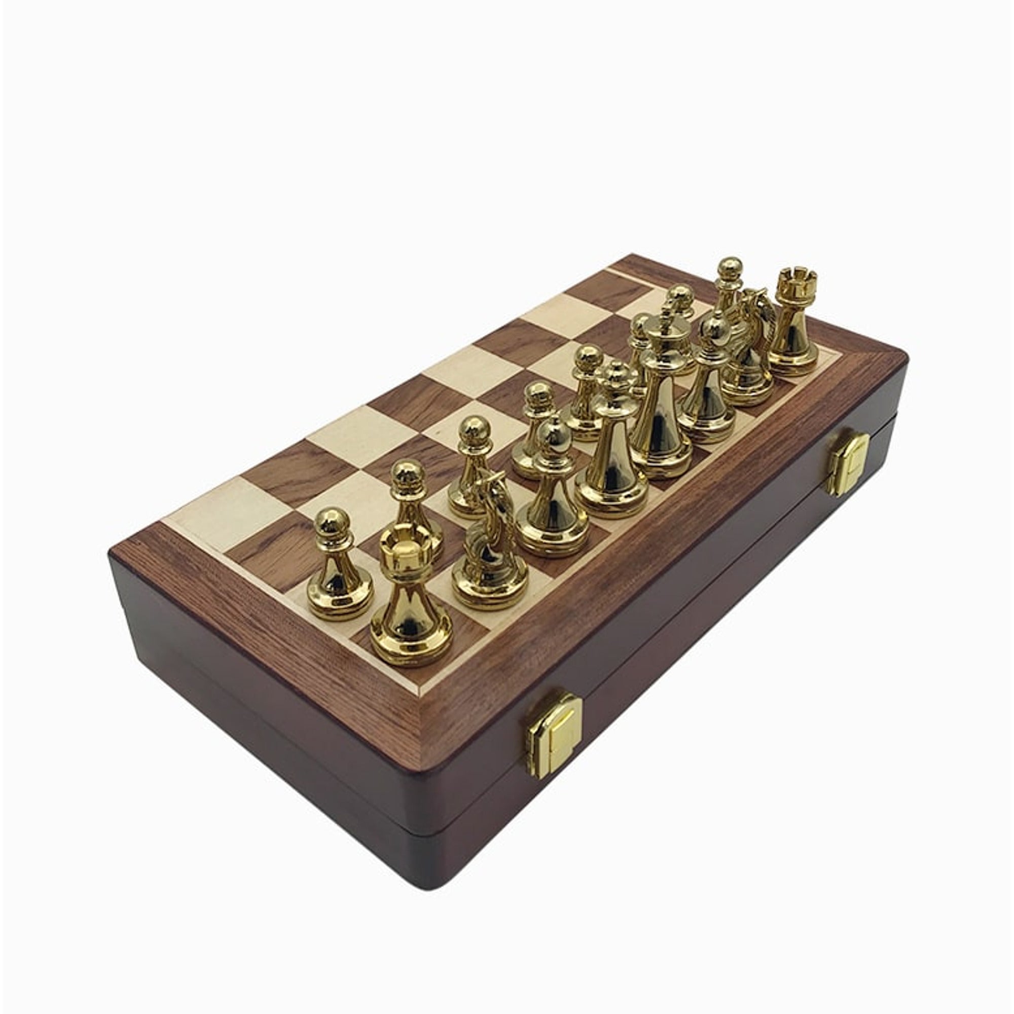 Folding Wooden Chess Set With Large Pieces In Gift Box - Image 7