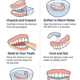 Functional Dentures Self-Moulding No-Slip Fit For A Secure Natural Smile - Image 9