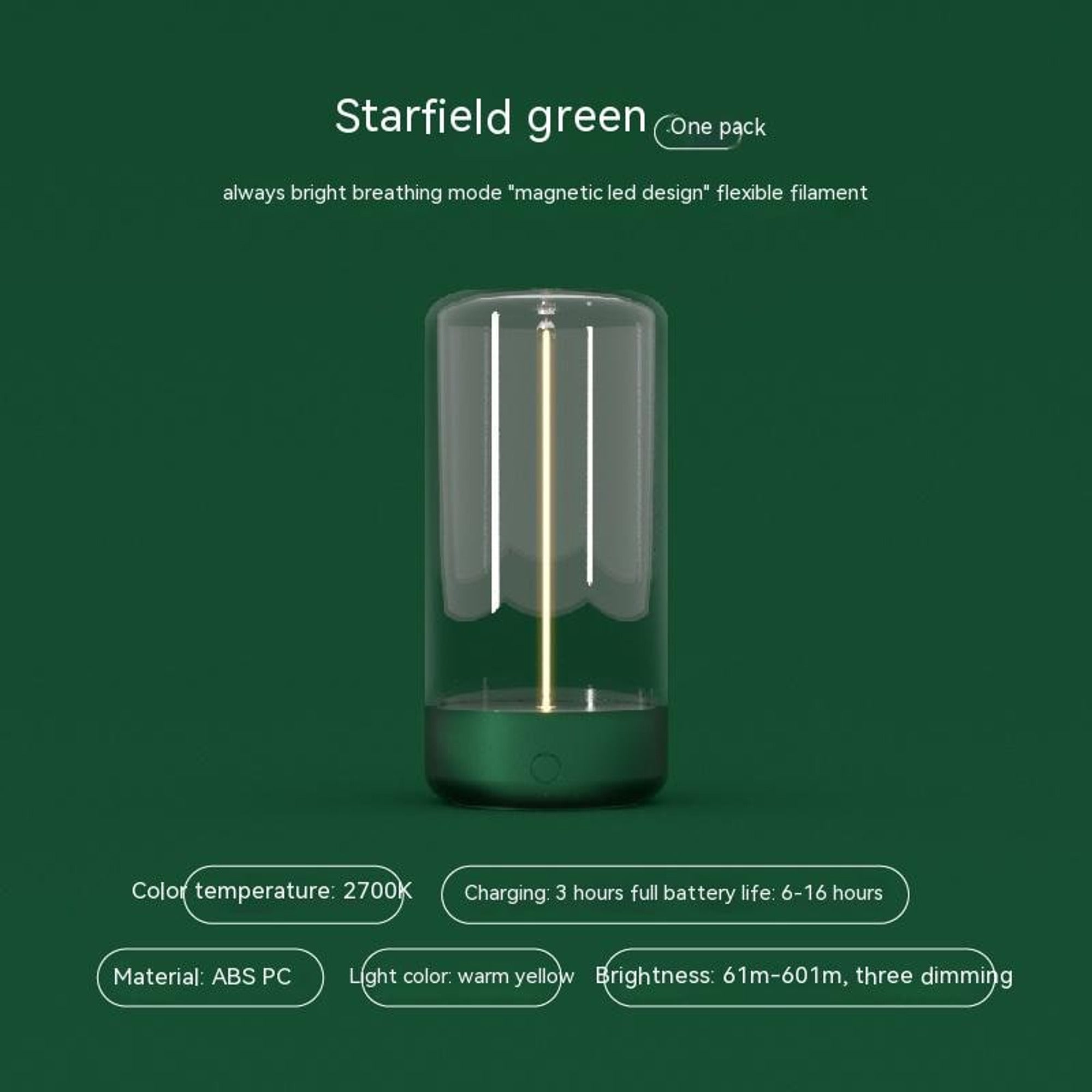 Glass Filament Portable Accent Lights With Warm Glow - Image 2