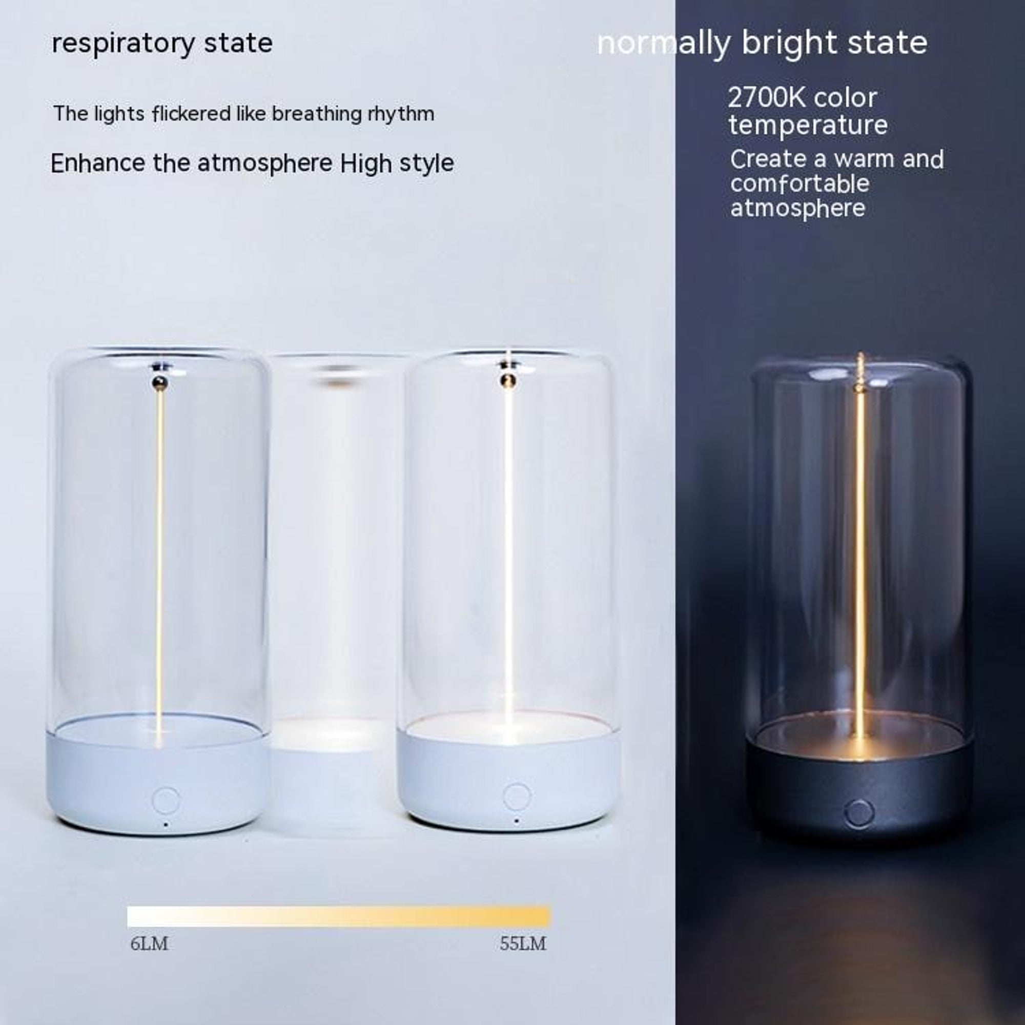 Glass Filament Portable Accent Lights With Warm Glow - Image 8