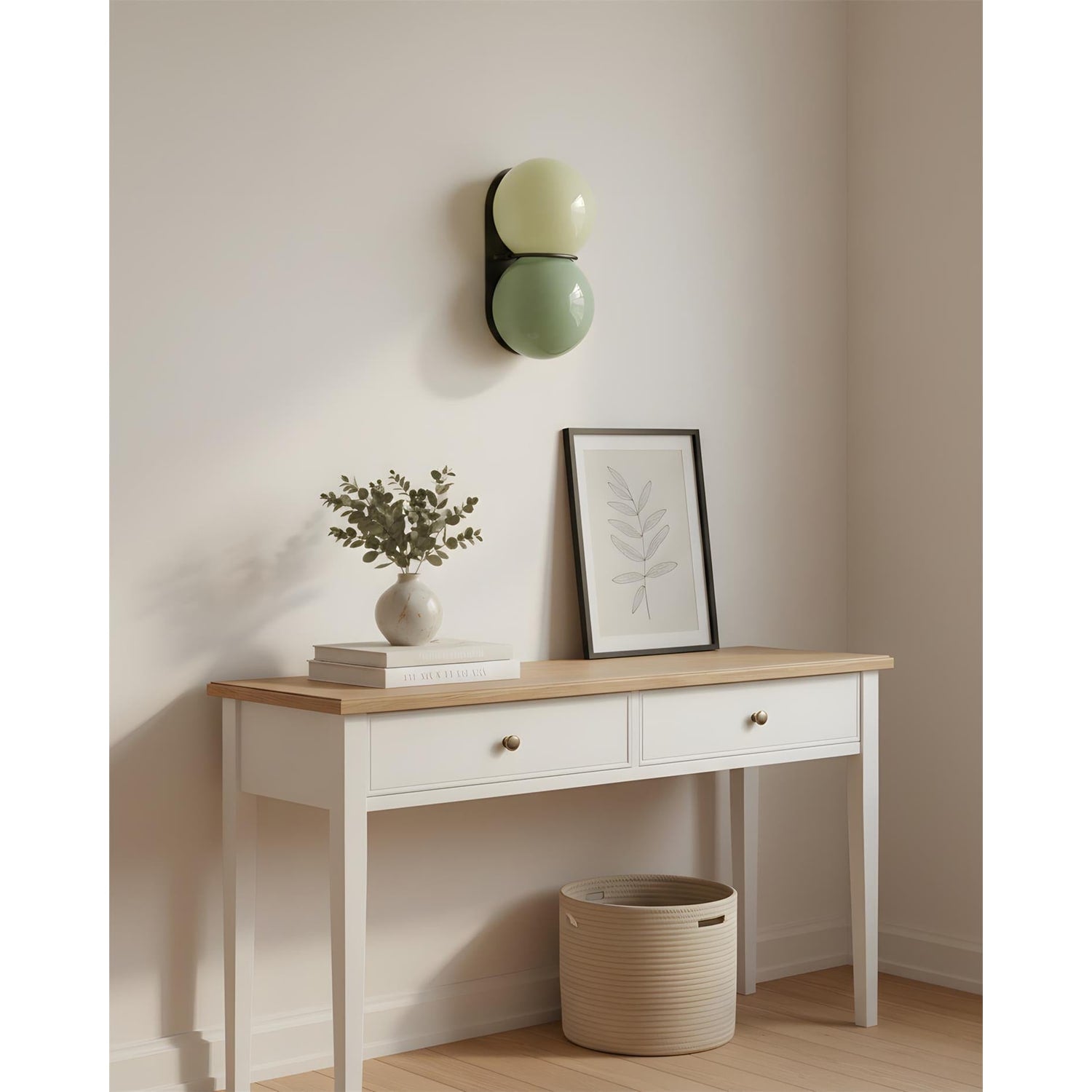 Glass Globe Sconces Wall Light With Stacked Spheres - Image 8