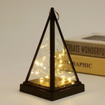 Glass Halloween Lantern With Tea Light Candleholder - Image 10