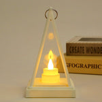 Glass Halloween Lantern With Tea Light Candleholder - Image 11