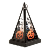 Glass Halloween Lantern With Tea Light Candleholder - Image 2