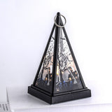 Glass Halloween Lantern With Tea Light Candleholder - Image 3