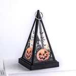 Glass Halloween Lantern With Tea Light Candleholder - Image 7