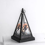 Glass Halloween Lantern With Tea Light Candleholder - Image 8