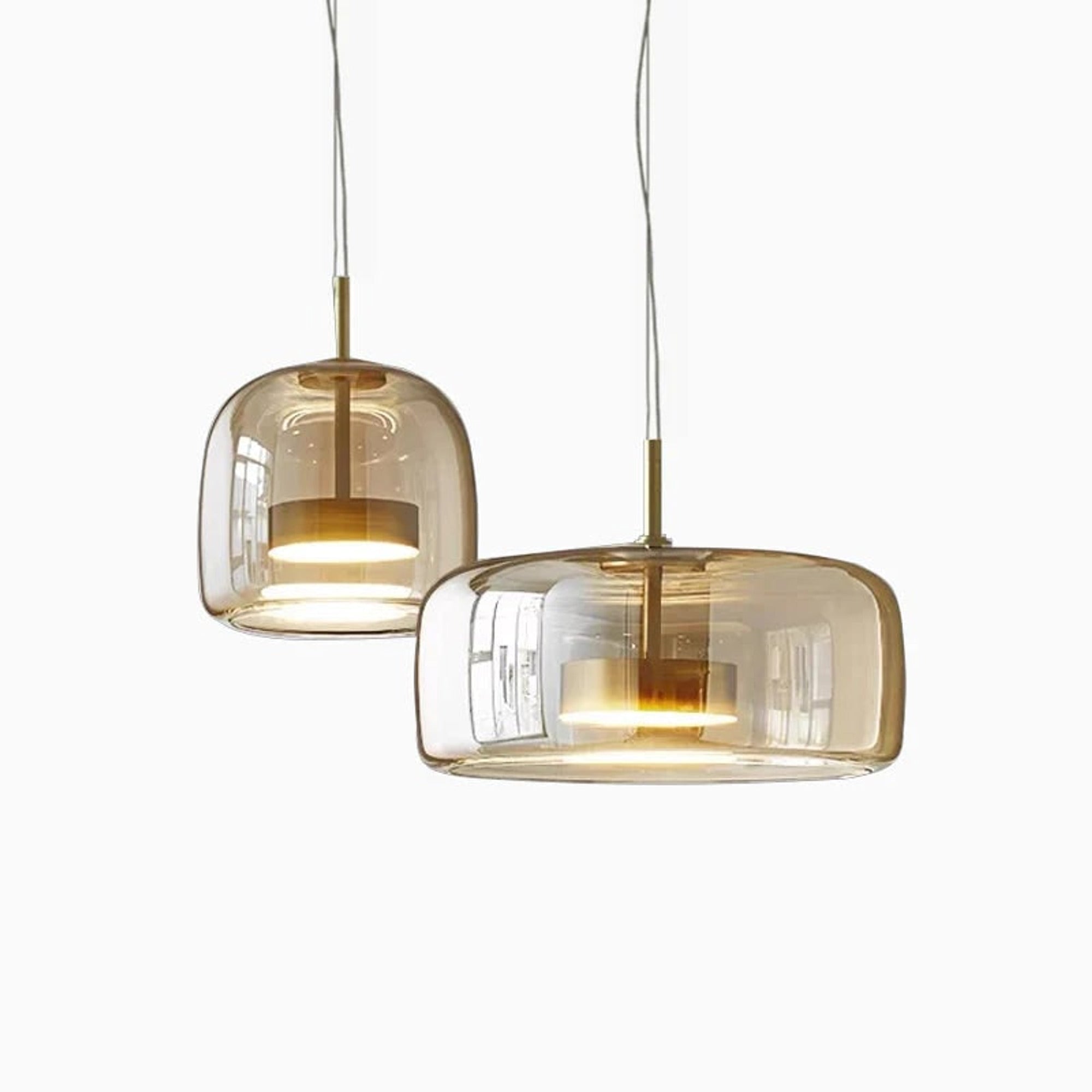 Glass Pendant Light Modern Adjustable Dimmable Ceiling - Image 1