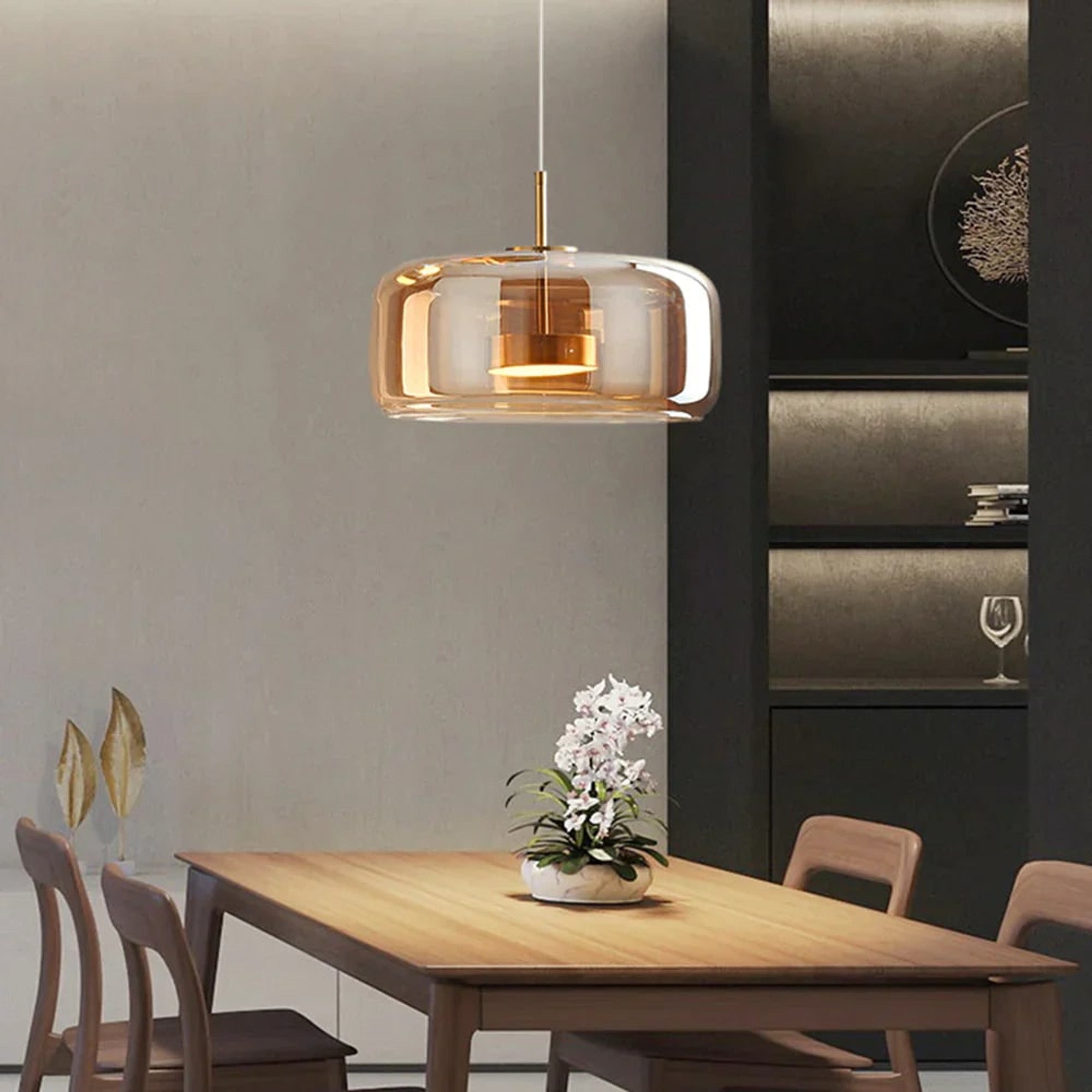 Glass Pendant Light Modern Adjustable Dimmable Ceiling - Image 16