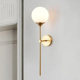 Globe Sconces With Glass Sphere And Exposed Bulb - Image 2