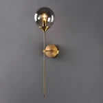 Globe Sconces With Glass Sphere And Exposed Bulb - Image 4